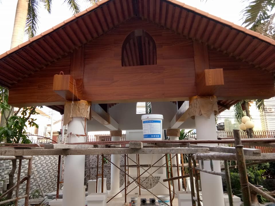 Sơn giả gỗ nhà Quận 4